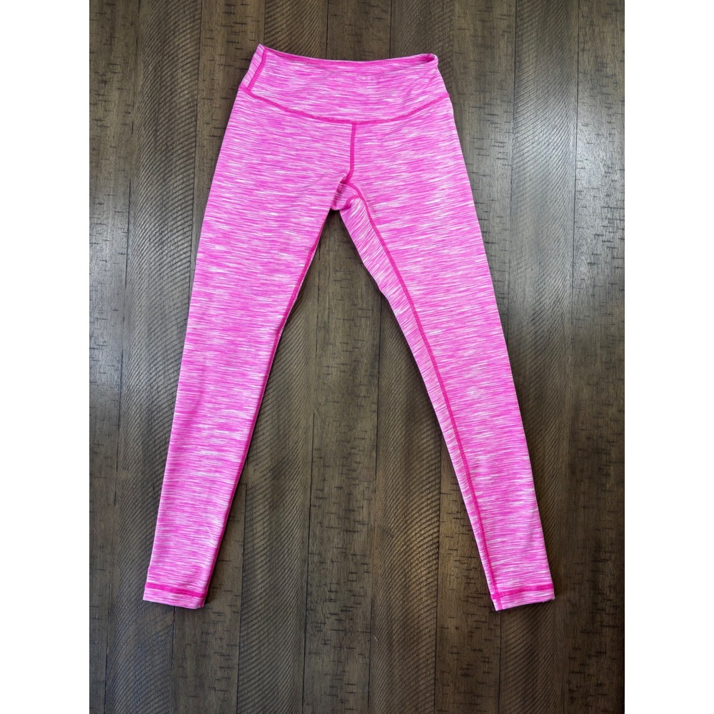 Zella Live In Pink Space Dye High Waisted Leggings Womens Size XS Activewear